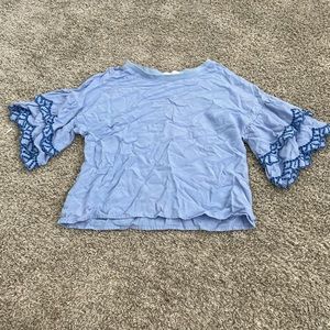 Cute preppy blue formal tee